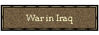War in Iraq